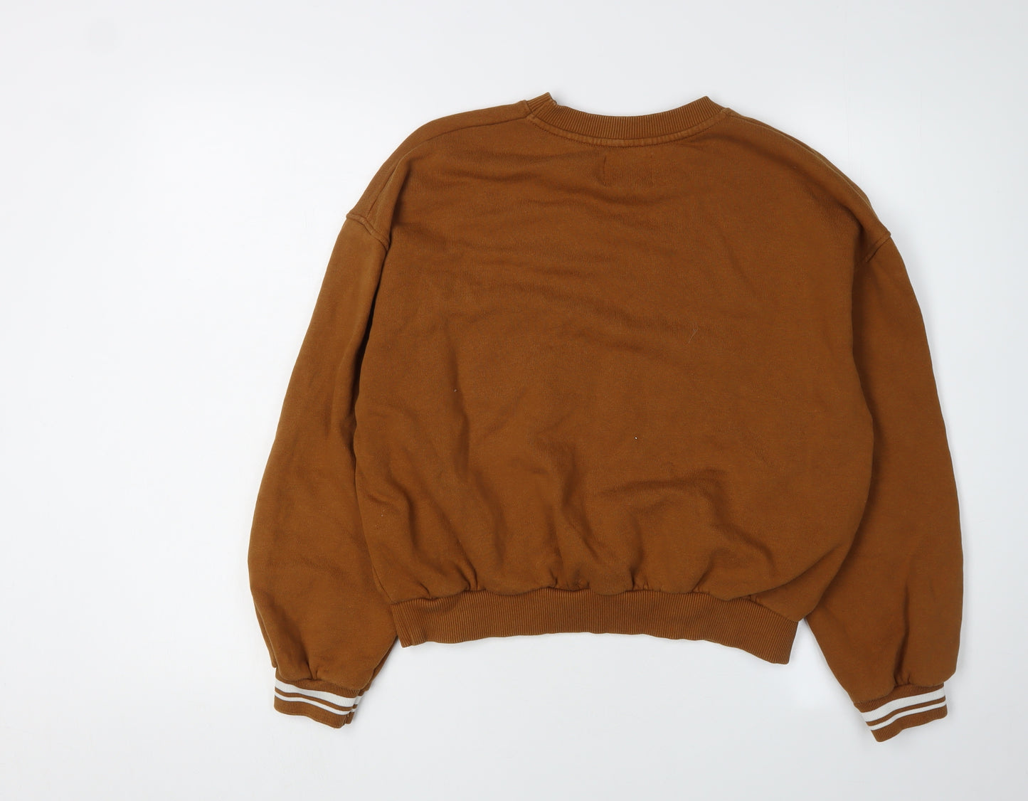 Women's Brown Pullover Sweatshirt XS - Casual College Style