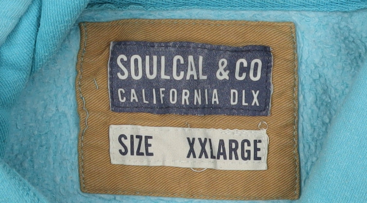SoulCal & Co Men's Blue Pullover Hoodie XL