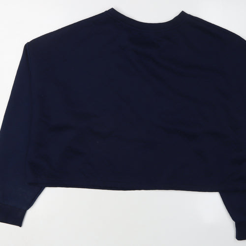 Disney Women's Navy Stitch Sweatshirt L, Christmas Theme