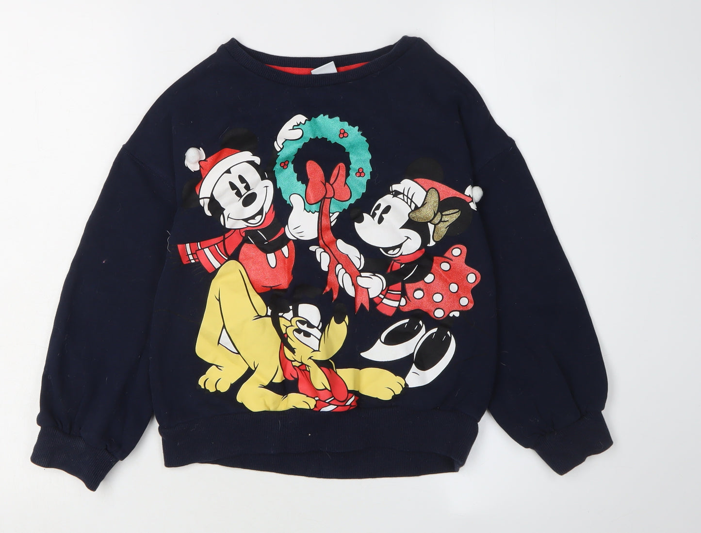 Next Boys Blue Christmas Cartoon Sweatshirt 9 Years