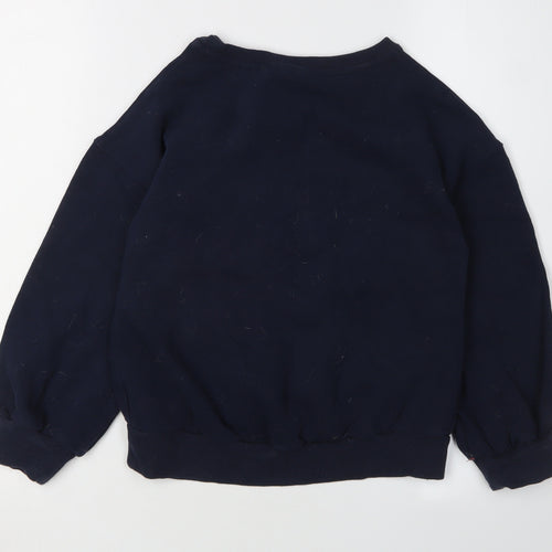 Next Boys Blue Christmas Cartoon Sweatshirt 9 Years