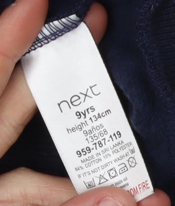 Next Boys Blue Christmas Cartoon Sweatshirt 9 Years