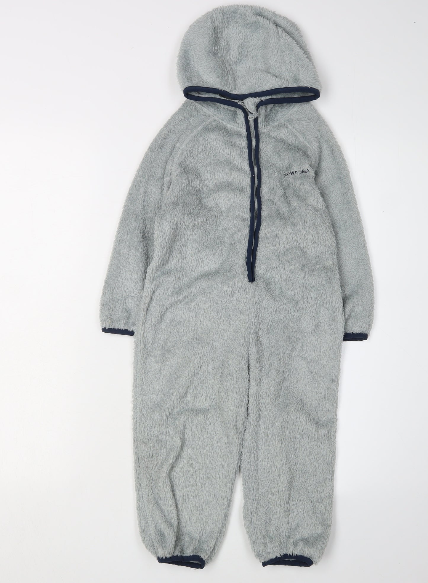 Snowdonia Grey Fleece Boys Hooded Onesie 2-3 Years