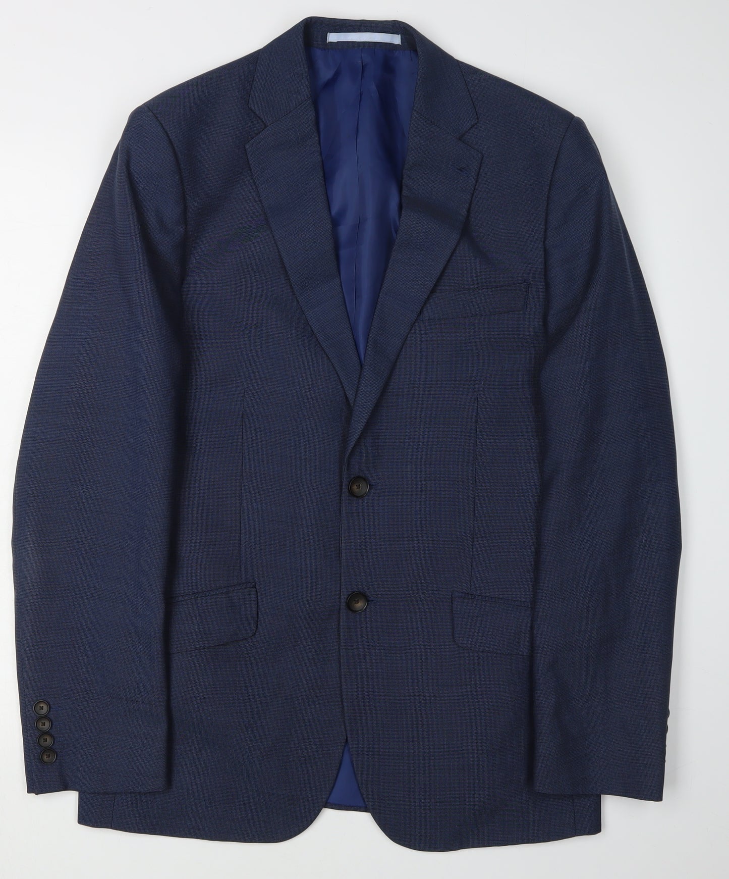 Marks and Spencer Men's Blue Suit Jacket Slim Fit 36R