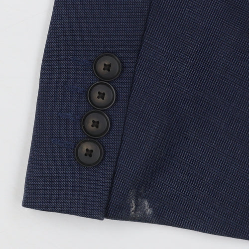 Marks and Spencer Men's Blue Suit Jacket Slim Fit 36R