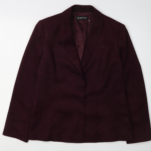 Jacques Vert Women's Purple Blazer, Size 12, Workwear