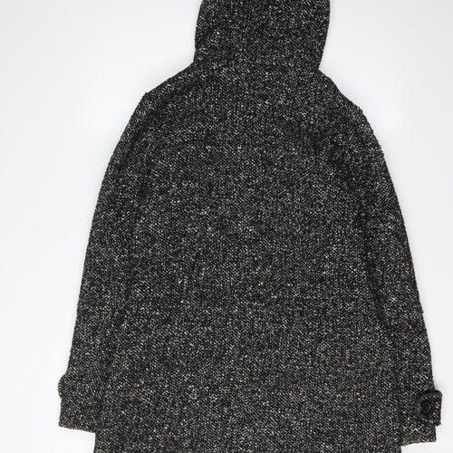Next Women's Black Parka Jacket Size 8 with Hood
