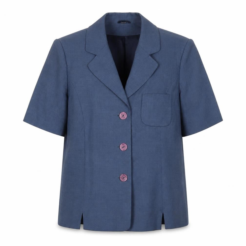 Front view of Honor Millburn Women's Blue Suit Jacket, size 14