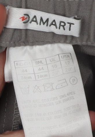 Damart Women's Grey Straight Trousers Size 16
