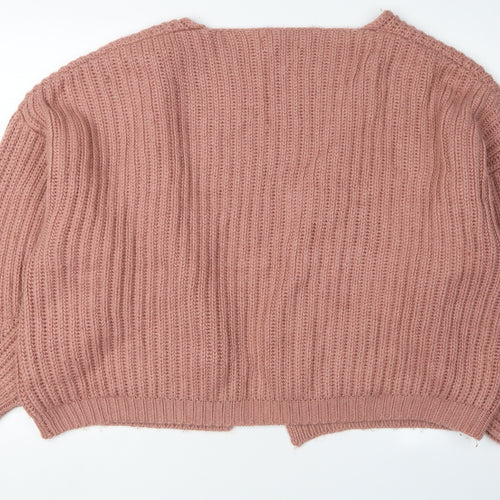 Missguided Women's Pink Cardigan Size 6/8