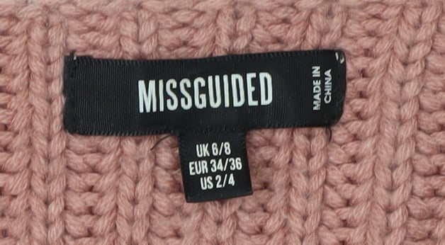 Missguided Women's Pink Cardigan Size 6/8