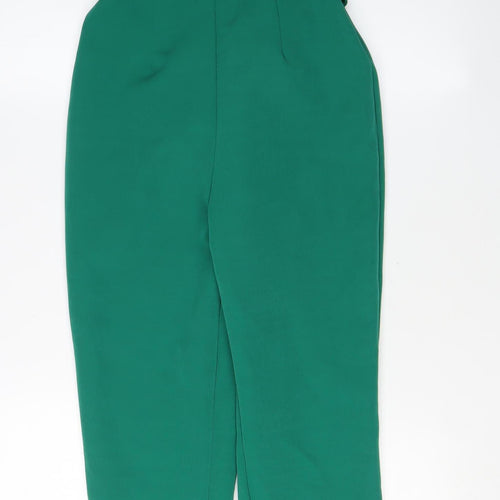 ASOS Women's Green Jumpsuit Size 4 Belted Sleeveless Party