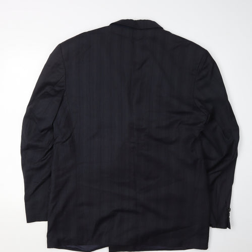 Hugo Boss Men's Black Double-Breasted Blazer 44R