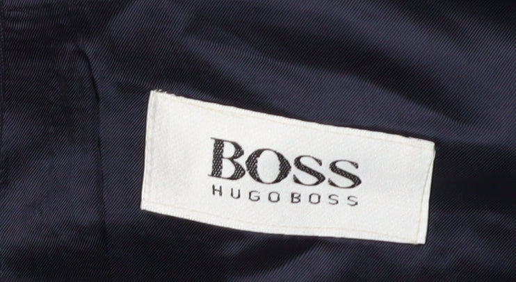 Hugo Boss Men's Black Double-Breasted Blazer 44R