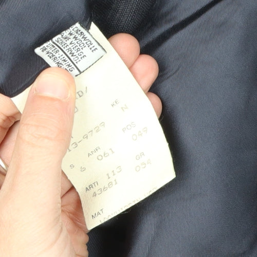 Hugo Boss Men's Black Double-Breasted Blazer 44R