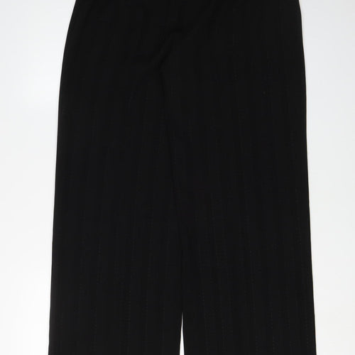 Klass Collection Women's Black Wide-Leg Trousers Size 12
