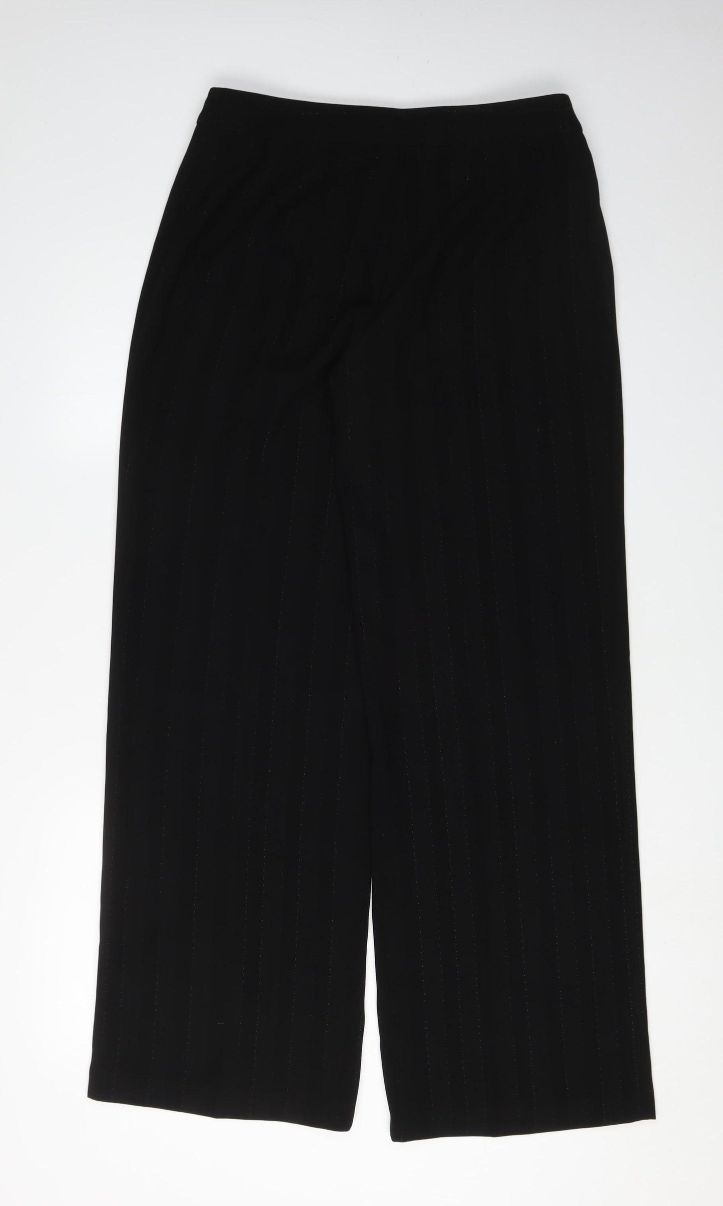 Klass Collection Women's Black Wide-Leg Trousers Size 12