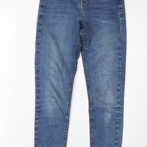 Topshop Women's Blue Skinny Jeans Size 8 Mid-Rise
