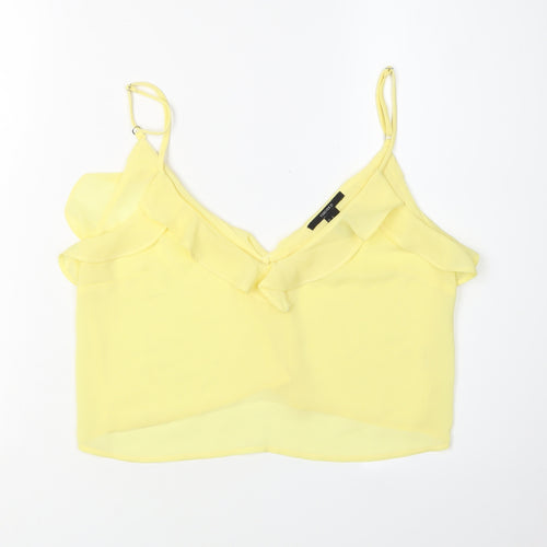 Forever 21 Women's Yellow Camisole Chiffon Tank Top S