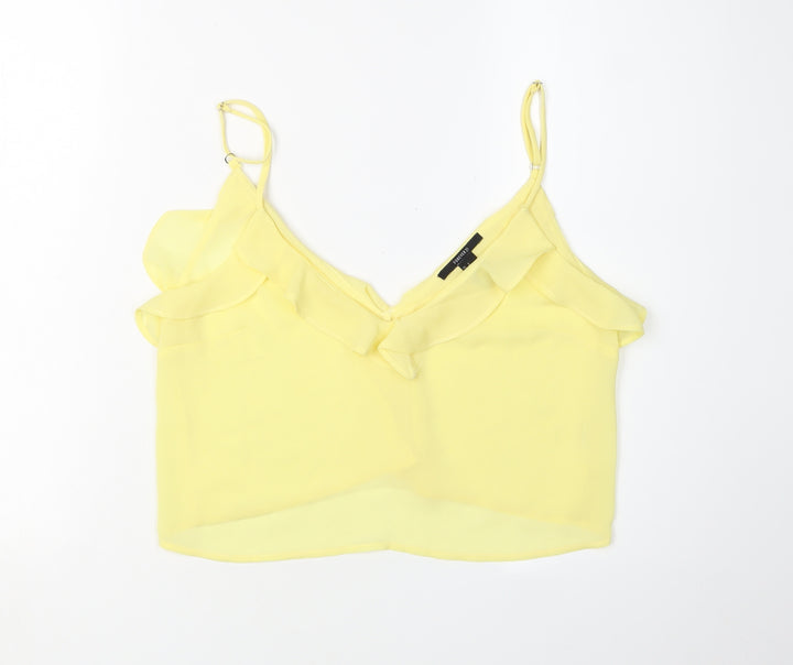 Forever 21 Women's Yellow Camisole Chiffon Tank Top S