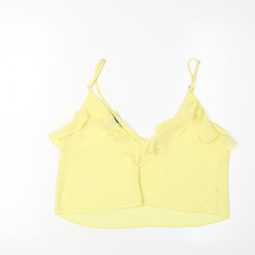 Forever 21 Women's Yellow Camisole Chiffon Tank Top S