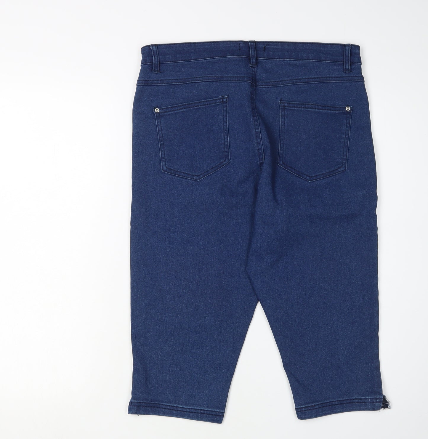 Select Women's Blue Cropped Denim Jeans Size 14