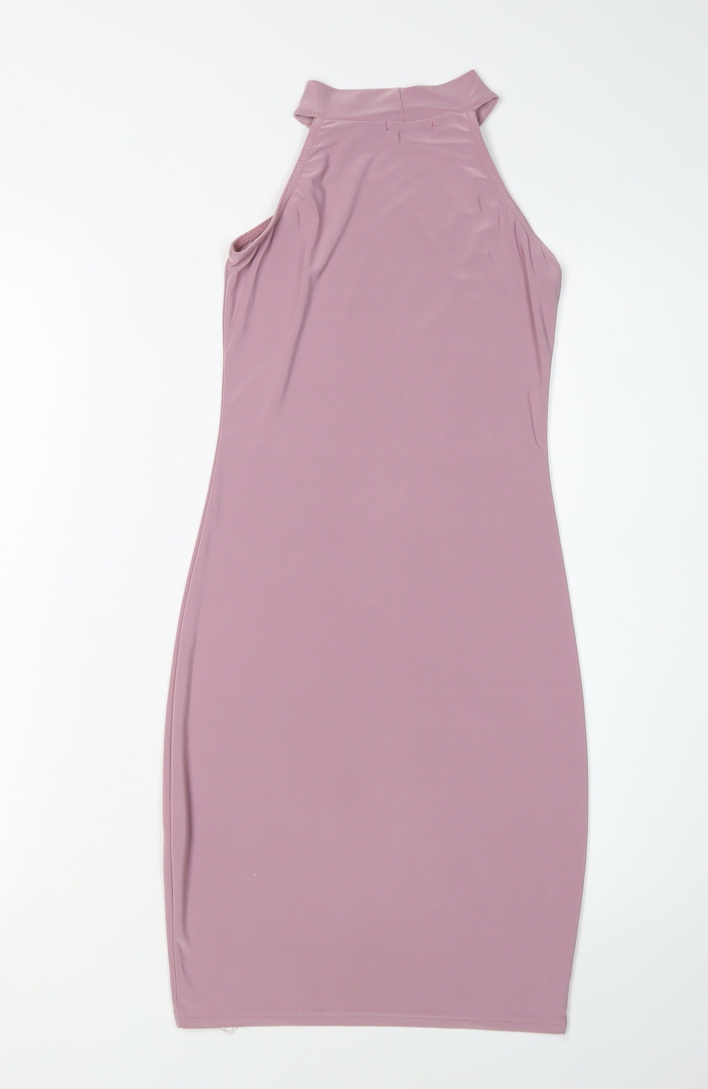 Boohoo Women's Pink Bodycon Dress - Size 6