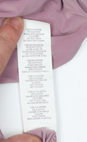 Boohoo Women's Pink Bodycon Dress - Size 6