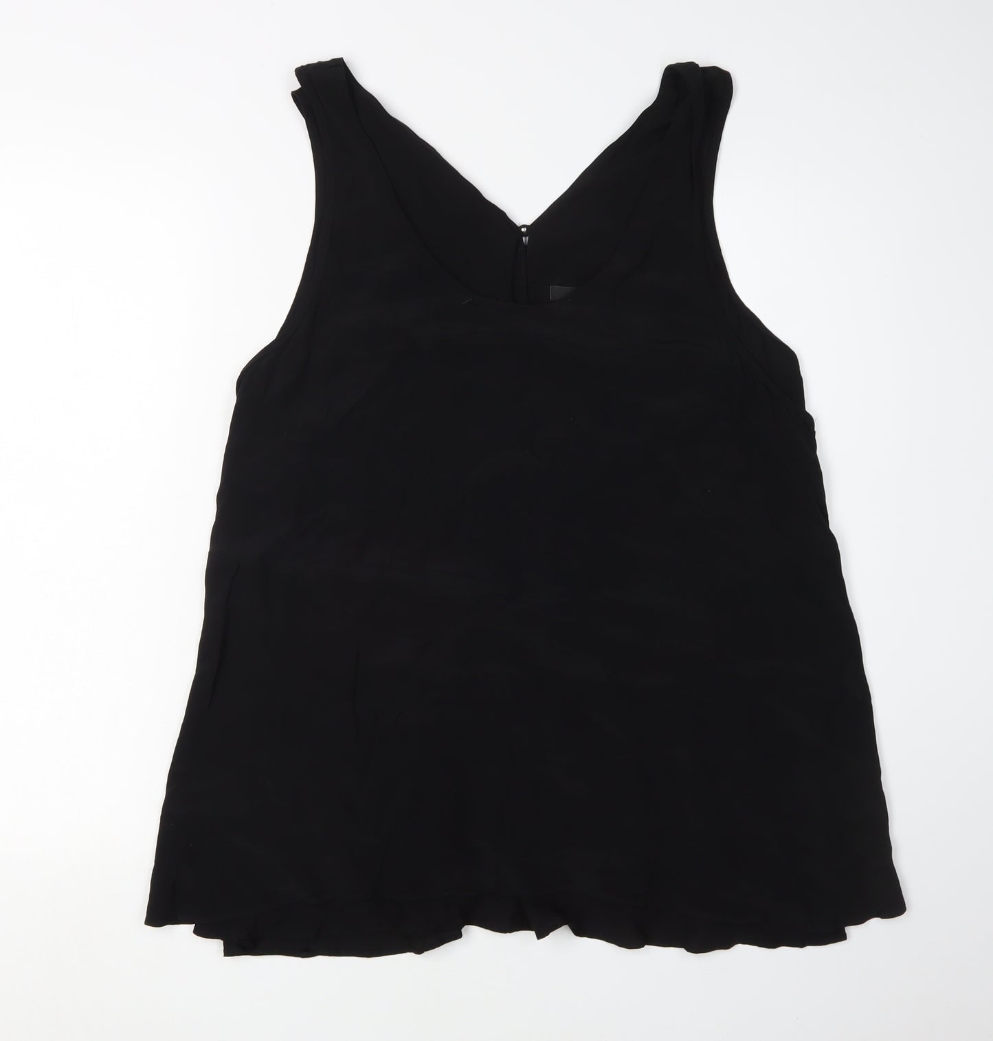 Next Women’s Black Tank Top, Size 18, Basic V-Neck