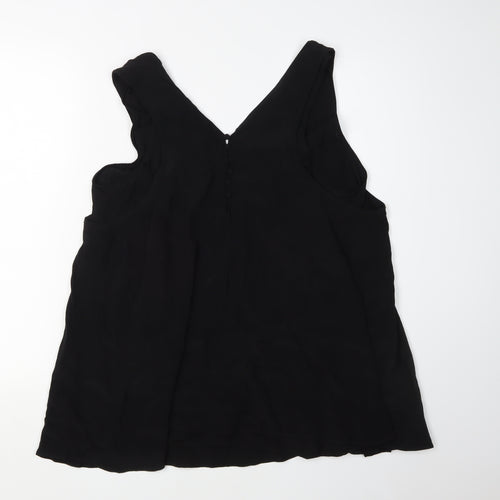 Next Women’s Black Tank Top, Size 18, Basic V-Neck