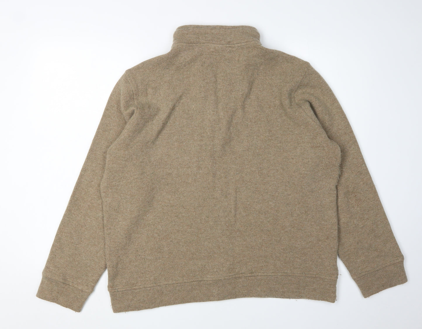 Lacoste Men's Beige XL 1/2 Zip Long Sleeve Jumper