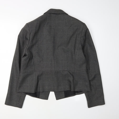 Marks and Spencer Women Grey Check Blazer Size 16