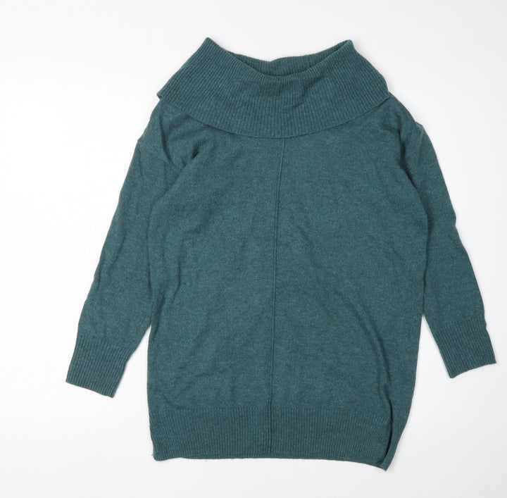 Monsoon Women's Green Cowl Neck Pullover Jumper S