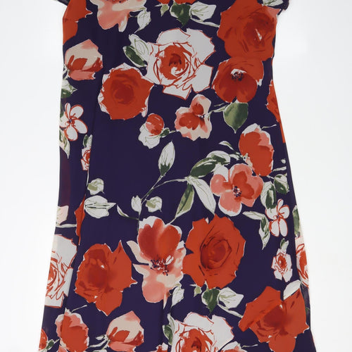 Jacques Vert Women's Multicoloured Floral Shift Dress, Size 18