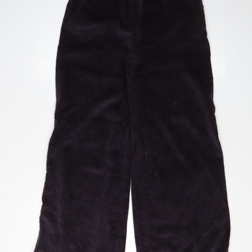 COS Women's Purple Corduroy Wide-Leg Trousers Size 6