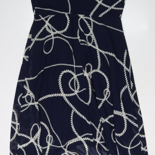 Joanna Hope Women's Blue A-Line Midi Dress Size 12