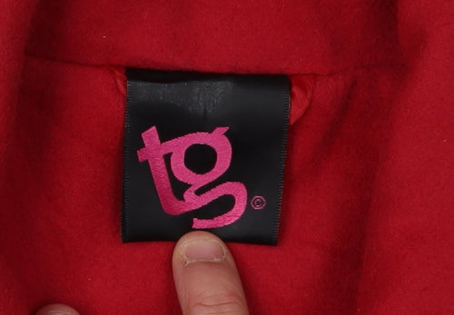 TG Women's Red Basic Jacket Size 16, Autumn/Winter