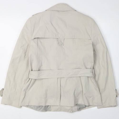 Debenhams Women's Beige Trench Coat Size 12 Petites