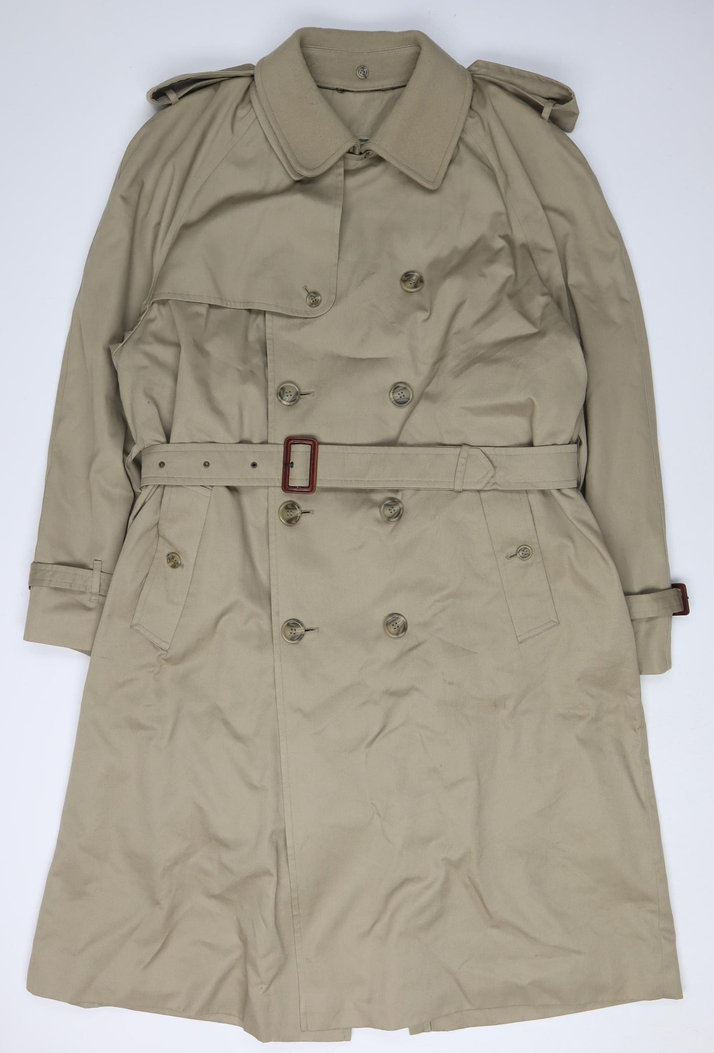 Marks and Spencer Men’s Beige Trench Coat - Size 40