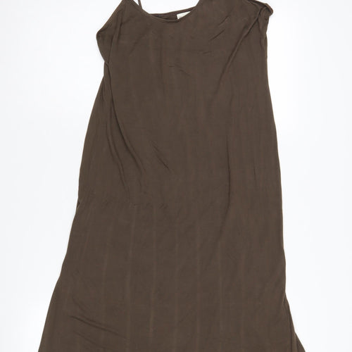 Phase Eight Women's Brown Slip Dress, Size 16, Midi