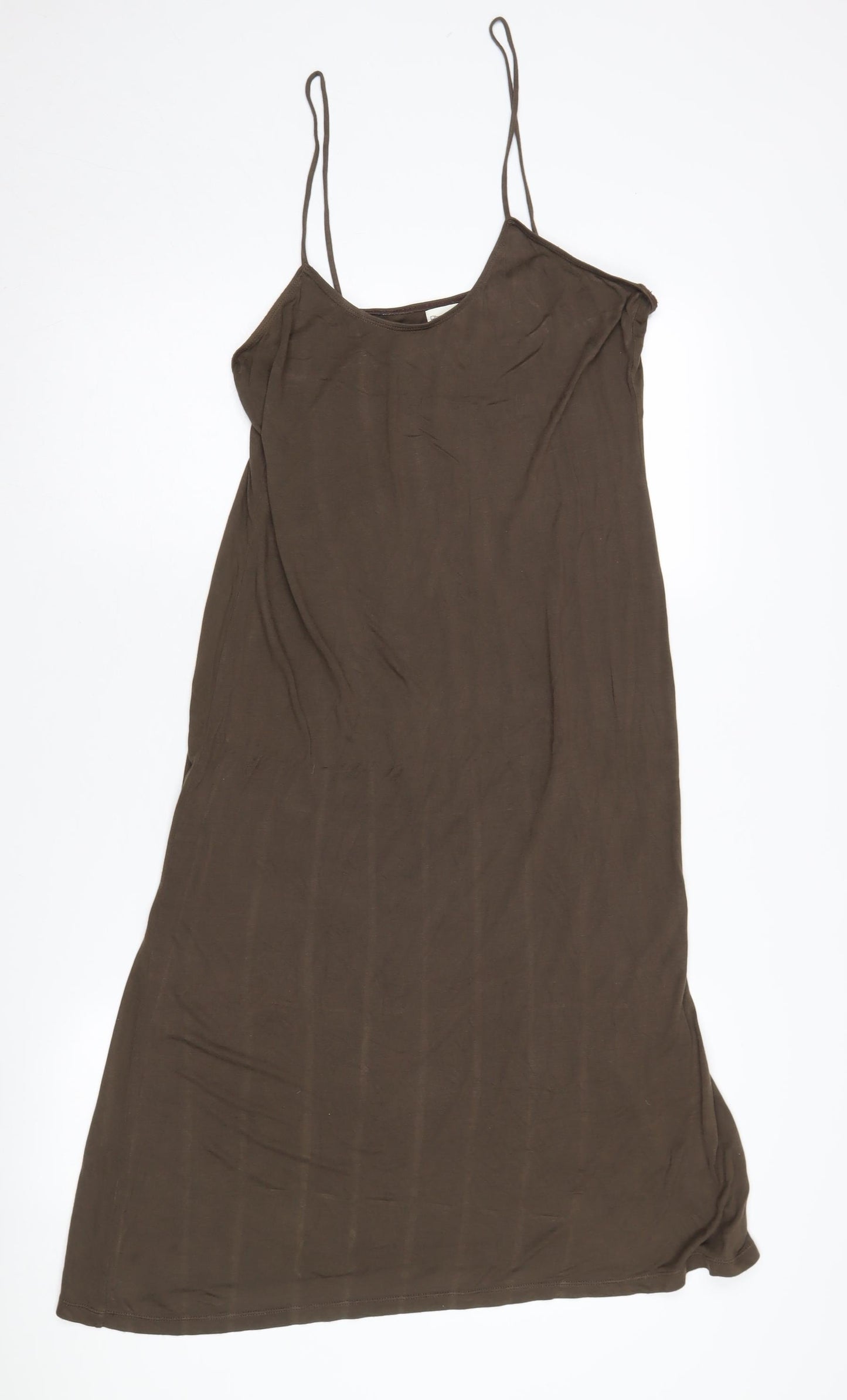 Phase Eight Women's Brown Slip Dress, Size 16, Midi