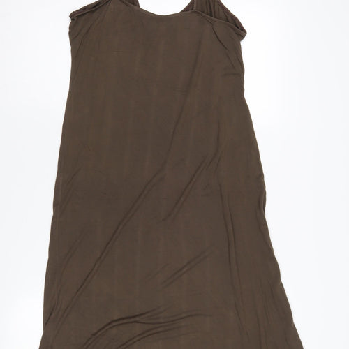 Phase Eight Women's Brown Slip Dress, Size 16, Midi
