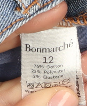 Bonmarché Women's Blue Straight Jeans Size 12