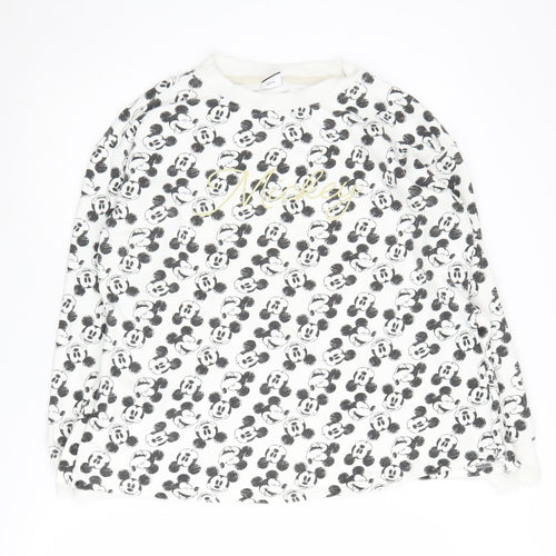 George Women’s White Mickey Print Sweatshirt S