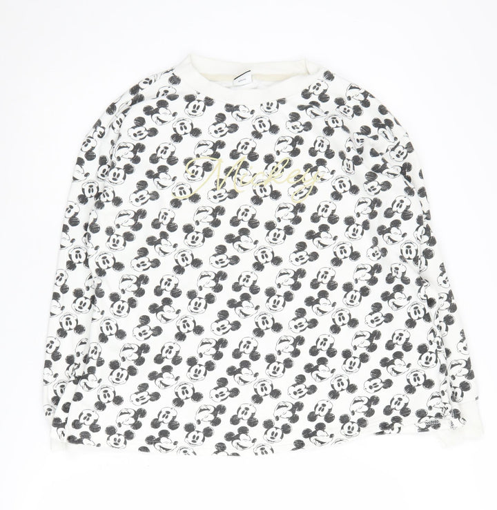 George Women’s White Mickey Print Sweatshirt S