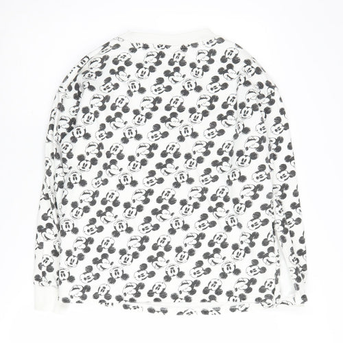 George Women’s White Mickey Print Sweatshirt S
