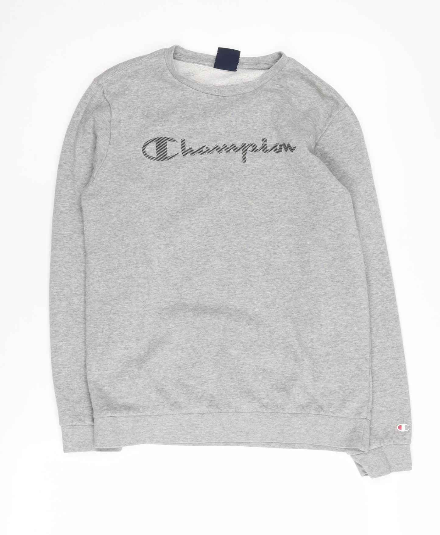 Champion Boys Grey XL Crew Neck Sweatshirt with Logo