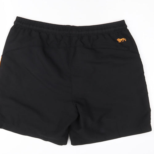 Lonsdale Men's Black Athletic Shorts L Gym Running
