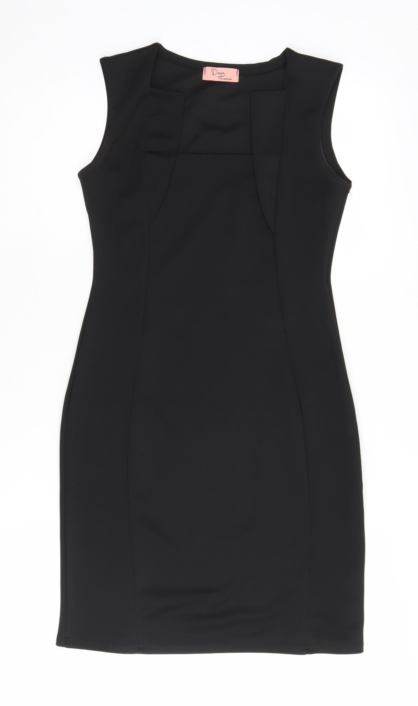 Daya London Women's Black Sheath Dress Size 10