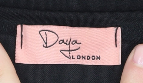 Daya London Women's Black Sheath Dress Size 10